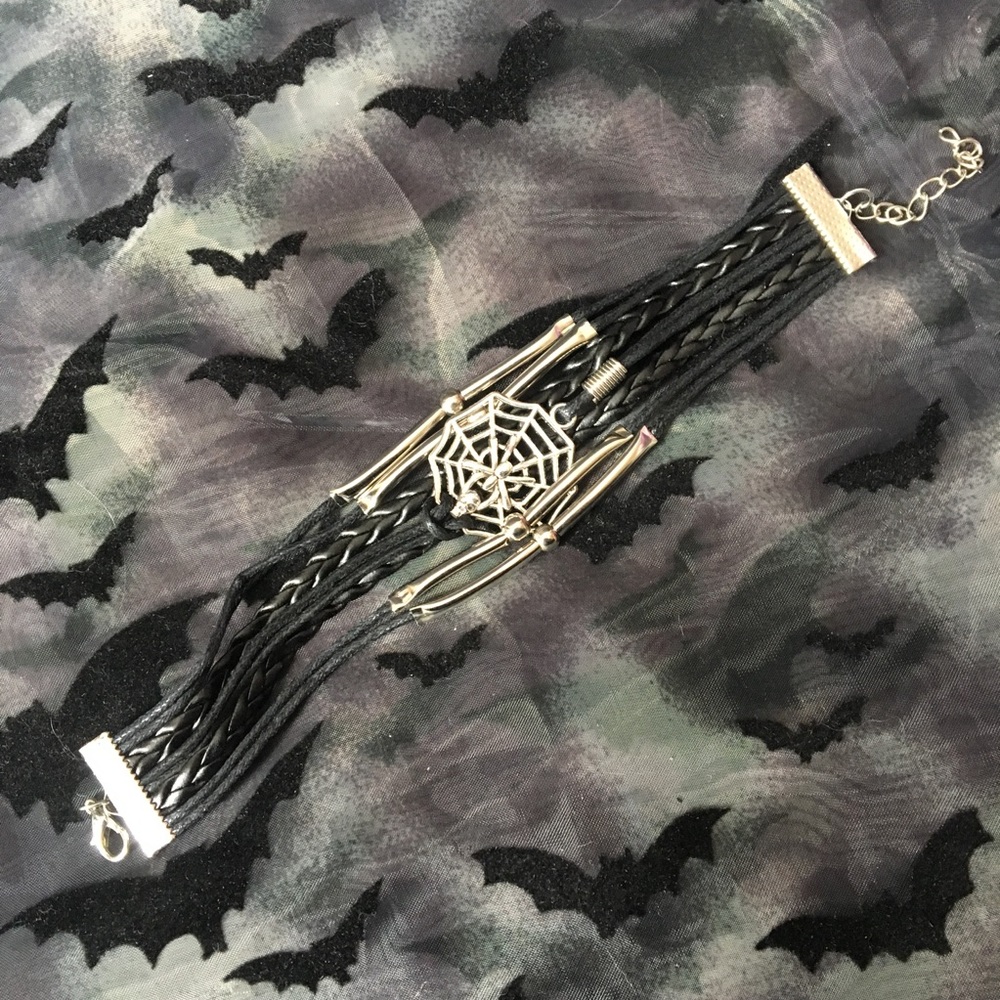 Spider Layered Charm Bracelet